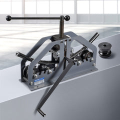 VEVOR Tube Roller Bender, Max 1-1/2" Manual Tube Pipe Roller Bender with 6 Dies, 360° Copper Aluminum Pipe Bending Tool