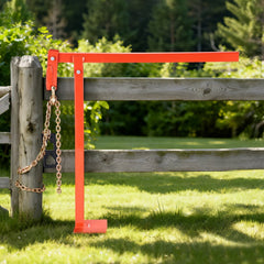 VEVOR 36 in T Post Puller, Heavy Duty Fence Post Pullers with Puller Plate & 47 in Lifting Chain, Labor-Saving T-Post