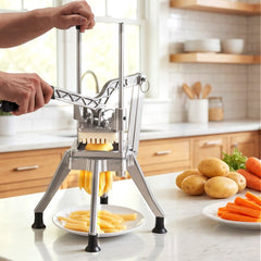 VEVOR French Fry Cutter, 1/4" Blade Commercial Potato Chopper, Lever-Action Vegetable Dicer with Ergonomic Handle
