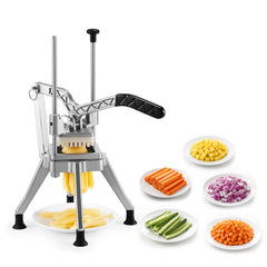 VEVOR French Fry Cutter, 1/2" Blade Commercial Vegetable Chopper, Lever-Action Vegetable Dicer with Ergonomic Handle