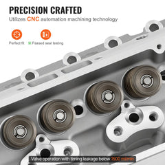 VEVOR Engine Cylinder Head Assembly Replacement, Aluminum Engine Cylinder Head Kit, Compatible with Small Block