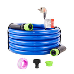 VEVOR 15ft Heated Water Hose for RV, Heated Drinking Water Hose Antifreeze to -45°F, Automatic Self-regulating, 5/8"