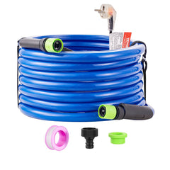 VEVOR 25ft Heated Water Hose for RV, Heated Drinking Water Hose Antifreeze to -45°F, Automatic Self-regulating, 5/8"