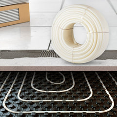 VEVOR PEX Pipe, 1 Inch x 500 FT PEX Tubing, Non Oxygen Barrier White PEX-B Pipe, Flexible PEX Water Line for RV Sewer