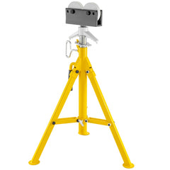 VEVOR Roller Pipe Stand for 1/8 in -12 in Pipes, 2500Lbs Capacity Pipe Stands with Adjustable Height 32"-55", Folding