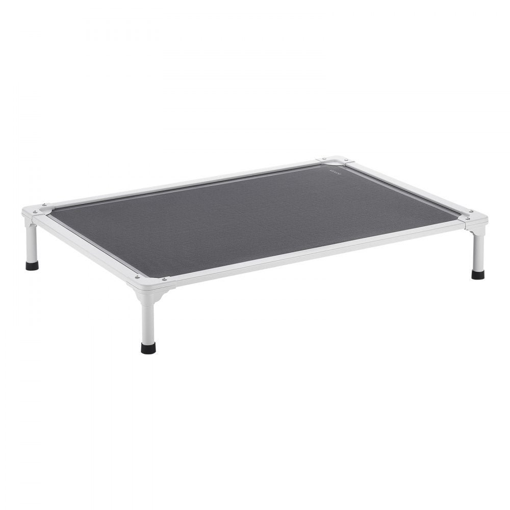 VEVOR Elevated Dog Bed for Large Dogs, Portable Raised Dog Cot with Aluminum Tube Metal Frame and Breathable Textilene