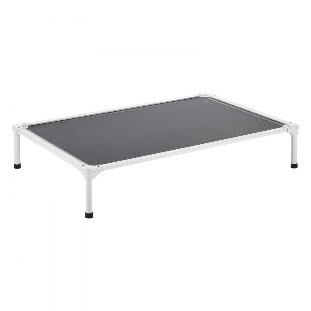 VEVOR Elevated Dog Bed for Large Dogs, Portable Raised Dog Cot with Aluminum Tube Metal Frame and Breathable Textilene