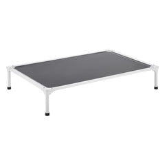 VEVOR Elevated Dog Bed for Large Dogs, Portable Raised Dog Cot with Aluminum Tube Metal Frame and Breathable Textilene
