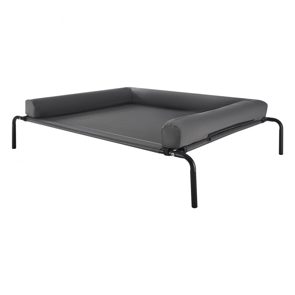 VEVOR Elevated Dog Bed for Large Dogs, Portable Raised Dog Cot with Washable Pillow, Indoor & Outdoor Pet Cooling