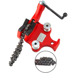 VEVOR Screw Bench Chain Vise 1/8 to 5-Inch Pipe Capacity, Heavy Duty Bench Chain Pipe Vise with Crank Handle