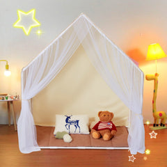 VEVOR Kids Play Tent, Kids Tent for Kids 1-5 Years Old, Toddler Tent with Mat and Tent Lamp, Tent for Kids with Windows
