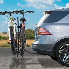 VEVOR Hitch Mount Bike Rack, 2-Bike Platform Style, 80 LBS Max Capacity Bike Rack Hitch for 1.25-/2-inch Receiver