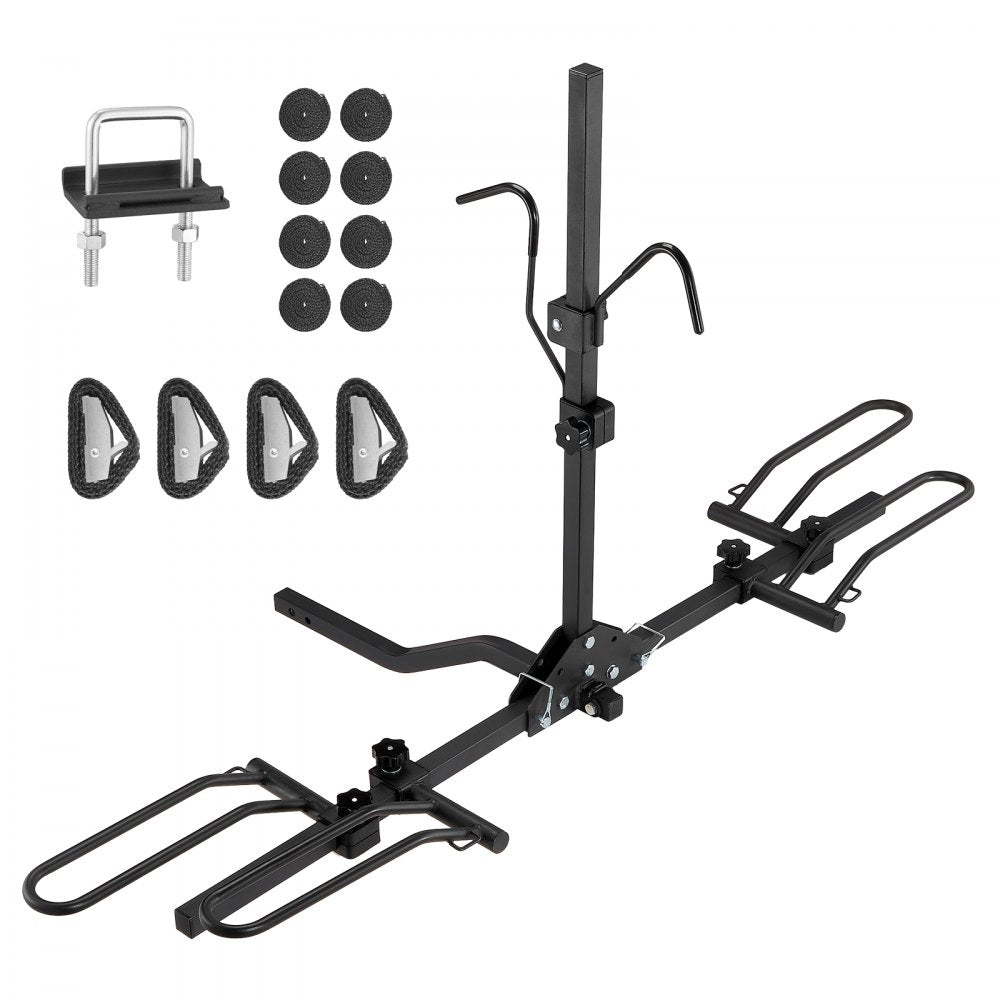 VEVOR Hitch Mount Bike Rack, 2-Bike Platform Style, 80 LBS Max Capacity Bike Rack Hitch for 1.25-/2-inch Receiver