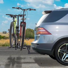 VEVOR Hitch Mount Bike Rack, 2-Bike Platform Style, 160 LBS Max Capacity Bike Rack Hitch for 2-inch Receiver, Titling