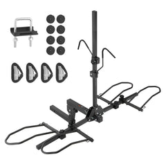 VEVOR Hitch Mount Bike Rack, 2-Bike Platform Style, 160 LBS Max Capacity Bike Rack Hitch for 2-inch Receiver, Titling