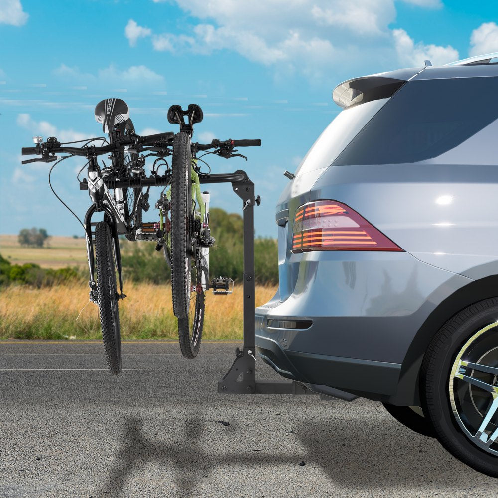 VEVOR Hitch Mount Bike Rack, 4-Bike Carrier Rack, 150 LBS Capacity Bike Rack Hitch for 2-inch Receiver, Titling and