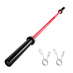 VEVOR 6FT Barbell Bar, Fits 2-Inch Weight Plates, Barbell Bar with Knurled Grip for Strength Training, Weightlifting