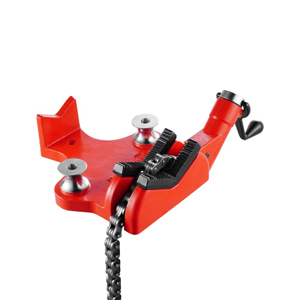 VEVOR Heavy-Duty Pipe Chain Vise, 1/2" - 8" Pipe Capacity, 34.6" Rugged Chain & Cast Iron Base, Industrial-Grade Pipe