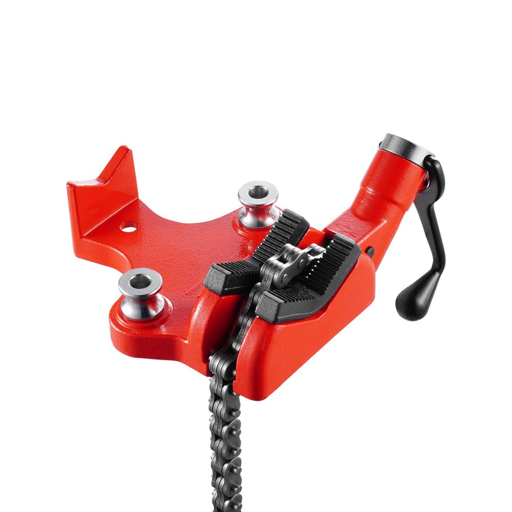 VEVOR Heavy-Duty Pipe Chain Vise, 1/4" - 6" Pipe Capacity, 28" Rugged Chain & Cast Iron Base, Industrial-Grade Pipe
