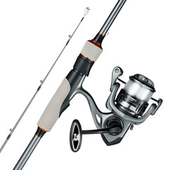 VEVOR Rod and Fishing Reel Combo, IM6 Fiberglass & Carbon Fiber Spinning Rod and Reel Combo, Bass Fishing Pole with 6.5