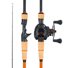 VEVOR Rod and Fishing Reel Combo, IM7 Carbon Fiber Baitcasting Rod and Reel Combo, Bass Fishing Pole with 7+1 BB