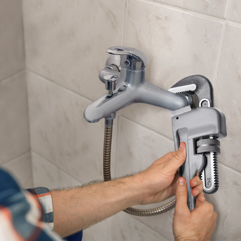 VEVOR Pipe Wrench, 24" Aluminum Straight Pipe Wrench, Adjustable Plumbing Wrench, with High Strength Jaw and Ergonomic