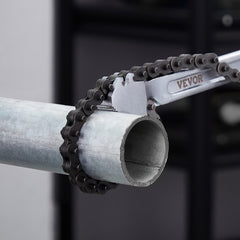 VEVOR Chain Wrench, 48 inch Chain Pipe Wrench, 13.4 inch Diameter Capacity, CRV Reversible Pipe Fitting Tool Wrench