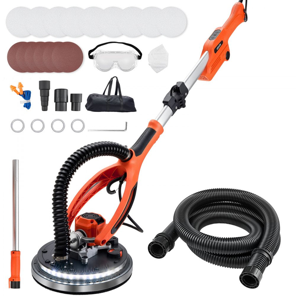 VEVOR Drywall Sander, 950W Electric Drywall Sander, Popcorn Ceiling Removal Tool with 7 Variable Speed 1000-2300 RPM