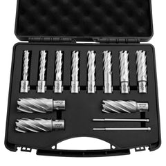 VEVOR Annular Cutter Set, 13 pcs Universal Shank Mag Drill Bits Kit, 2" Cutting Depth, 7/16" to 1-1/16" Cutting
