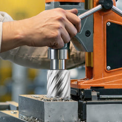 VEVOR Annular Cutter Set, 8 pcs Weldon Shank Mag Drill Bits Kit, 2" Cutting Depth, 7/8" to 2" Cutting Diameter, HSS, 6