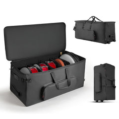 VEVOR Electronic Drum Kit Bag, 600D, Padded Drum Bag with Wheels, Large 36.2 x 16.5 x 16.1 in Interior, Lightweight