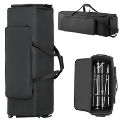 VEVOR Drum Hardware Bag with Wheels, 1680D, Drum Set Equipment Carry Bag, Carrying Case with Sturdy Handle, Durable