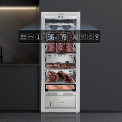 VEVOR 232 LBS Dry Aging Fridge for Steaks, Dry Ager Refrigerator for Meat with Precise Temperature & Humidity Control