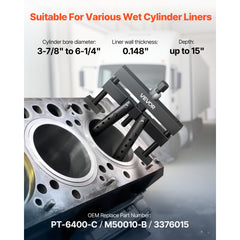 VEVOR Universal Cylinder Liner Puller Assembly, Used for Mack Cummins Cat on Wet Liner from 3-7/8 in to 6-1/4 in Bore
