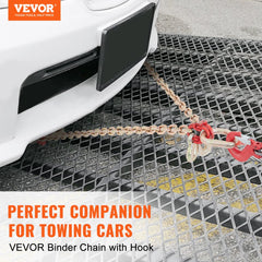VEVOR V-Chain Bridle, 9620 lbs Working Load Limit, 5/16'' x 3' G80 Tow Chain with RTJ Cluster Hooks, DOT Certified