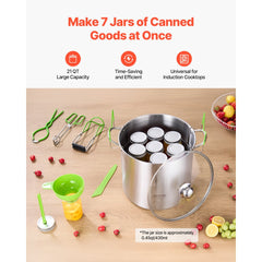 VEVOR Canning Supplies Starter Kit, 9 Pieces Stainless Steel Water Bath Canning Kit for Beginners, Canning Tools Set