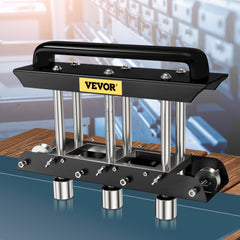 VEVOR Three-Station Edge Roller, Large Radius, 0-90° Bending Angle Sheet Metal Brake, Quickly Adjusts for Making