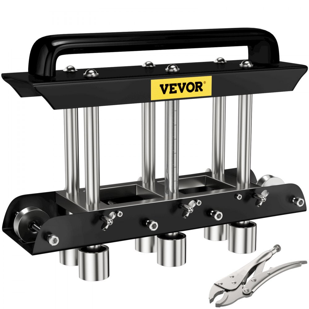 VEVOR Three-Station Edge Roller, Large Radius, 0-90° Bending Angle Sheet Metal Brake, Quickly Adjusts for Making