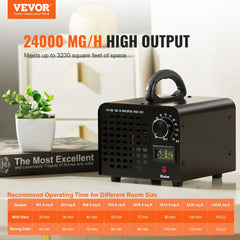 VEVOR Ozone Generator, 24000mg/h Ozone Machine Odor Remover, High Capacity Commercial/Industrial Ozone Generator