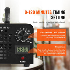 VEVOR Ozone Generator, 24000mg/h Ozone Machine Odor Remover, High Capacity Commercial/Industrial Ozone Generator