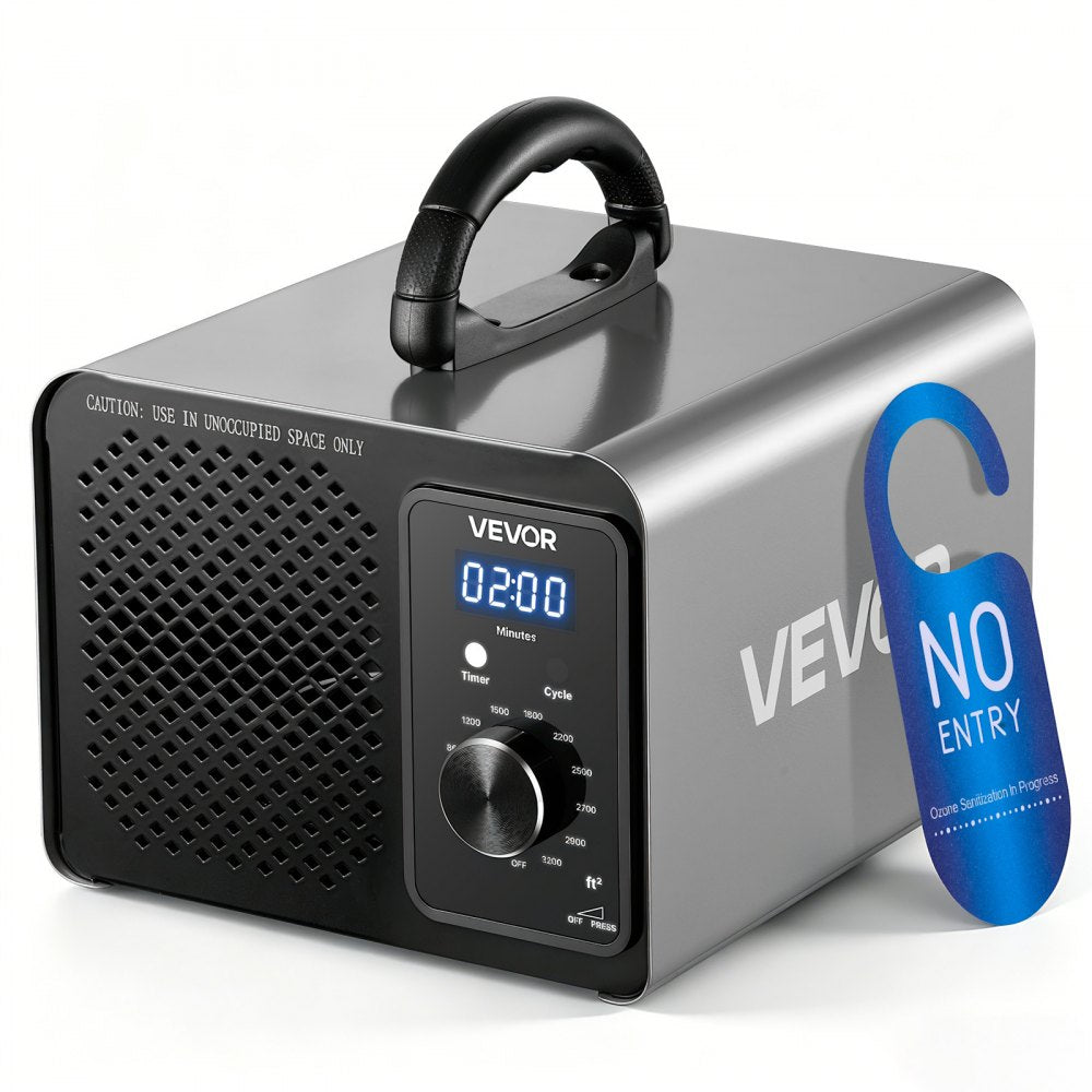 VEVOR Ozone Generator, 36000mg/h Commercial Ozone Machine, 15s Delayed Start & Timer & Rotary Encoder Knob &