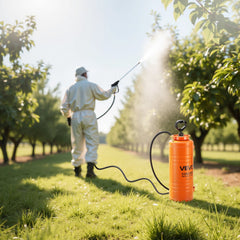 VEVOR Industrial Concrete Sprayer, 3.5 Gallon Stainless Steel Sprayer, Heavy Duty Tri-Poxy Pump Sprayers, 20.5"Wand