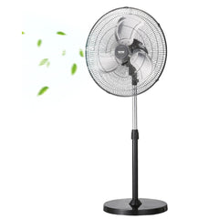 VEVOR Industrial Pedestal Fan, 18 Inch 90-Degree Oscillating Fan, Height Adjustable Standing Fans with 3 Adjustable