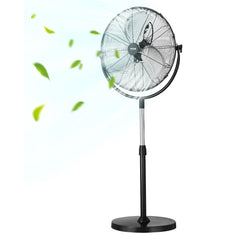 VEVOR Industrial Pedestal Fan, 20 Inch Standing Fan with 46.9 to 59.6 Inches Adjustable Height, Floor Fans with 3