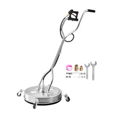 VEVOR 22" Pressure Washer Surface Cleaner, Stainless Steel Pressure Washer Attachments with 4 Wheels, 4500 Max PSI, 3/8