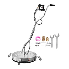 VEVOR 24" Pressure Washer Surface Cleaner, Stainless Steel Pressure Washer Attachments with 4 Wheels, 4000 Max PSI, 3/8