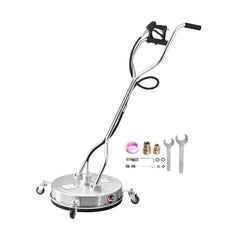 VEVOR 20" Pressure Washer Surface Cleaner, Stainless Steel Pressure Washer Attachments with 4 Wheels, 4000 Max PSI, 3/8