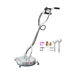 VEVOR 18" Pressure Washer Surface Cleaner, Stainless Steel Pressure Washer Attachments with 4 Wheels, 4000 Max PSI, 3/8