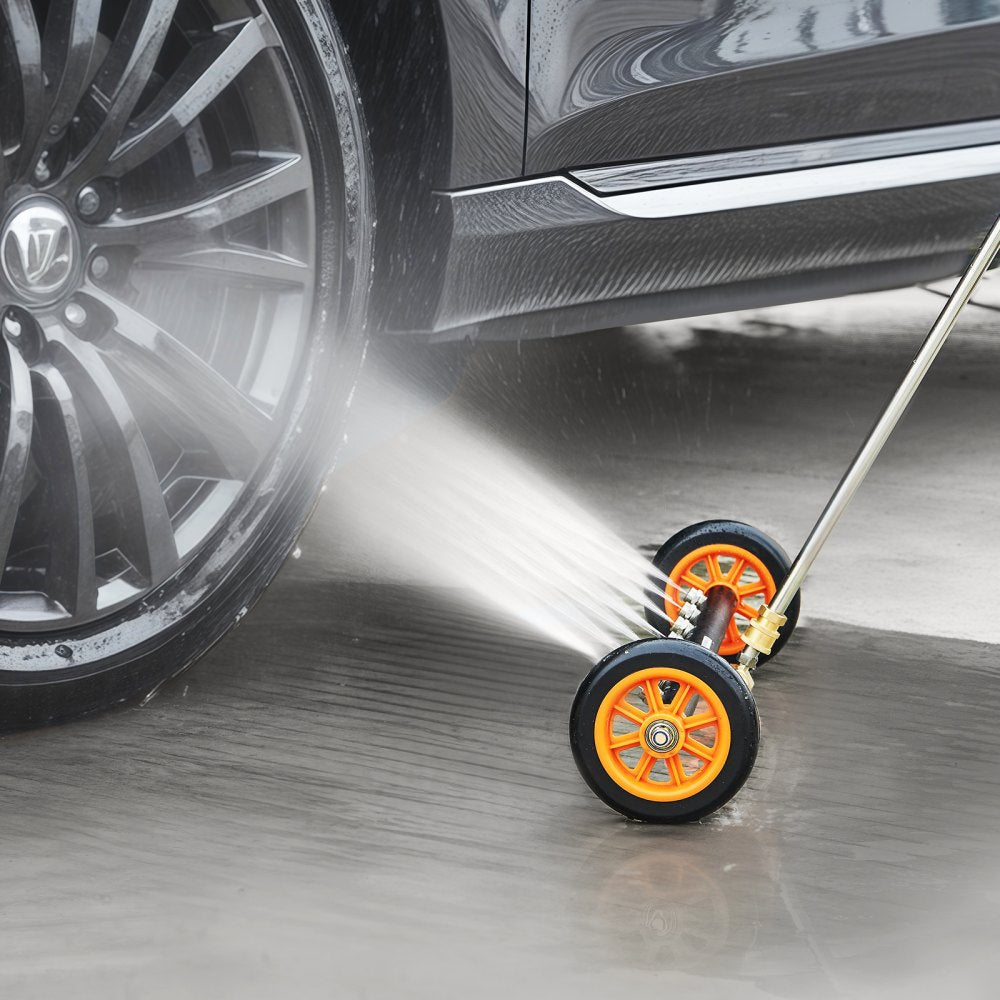 VEVOR 24" Pressure Washer Undercarriage Cleaner, Stainless Steel Surface Cleaner for Pressure Washer, 4000 Max PSI