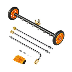 VEVOR 24" Pressure Washer Undercarriage Cleaner, Stainless Steel Surface Cleaner for Pressure Washer, 4000 Max PSI